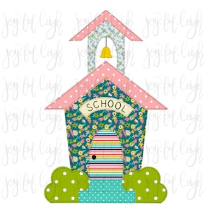 ClipArt sublimazione PNG school house stampabile