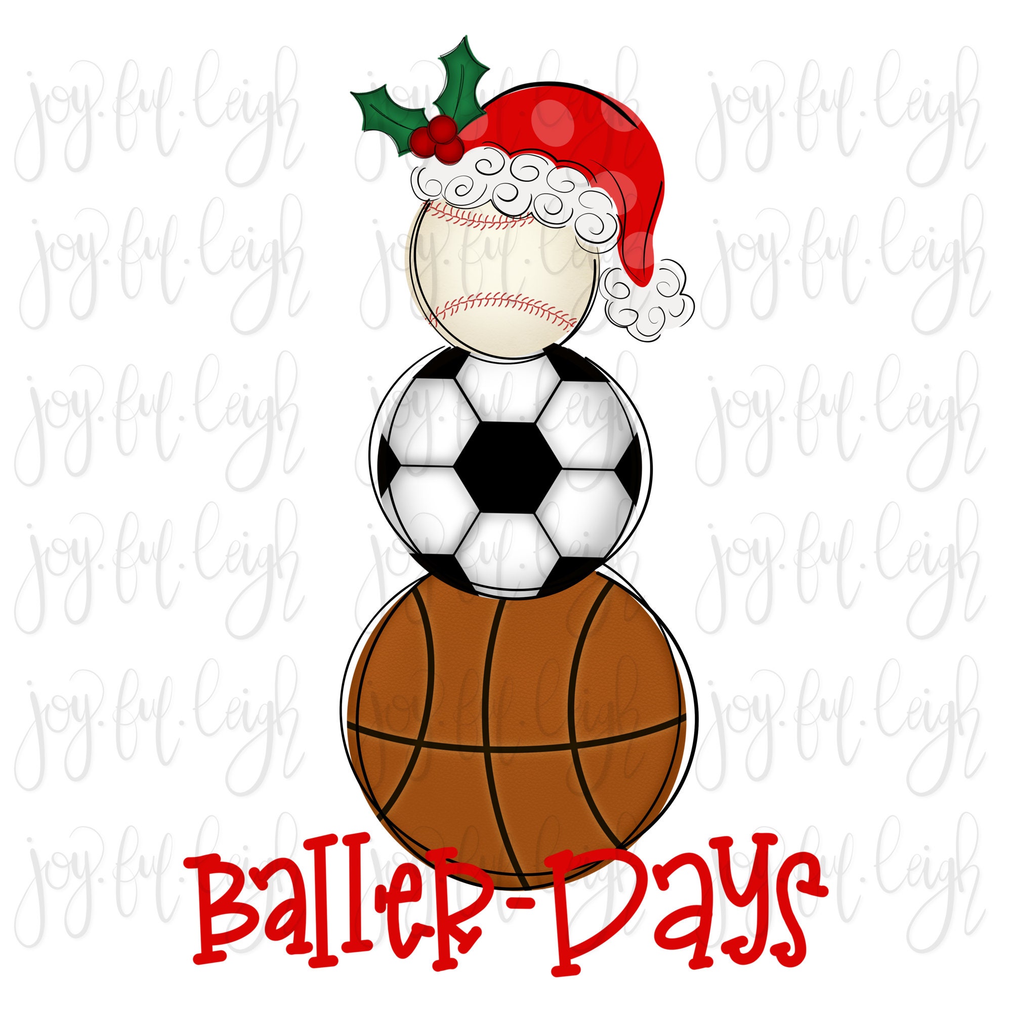 Christmas Sports PNG Etsy
