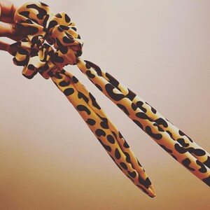 Cheetah Print Scrunchie with Bow
