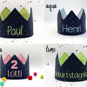 Custom Children's Birthday Party Crown, Personalized Kids Birthday Crown, Cute Birthday Gift afbeelding 4