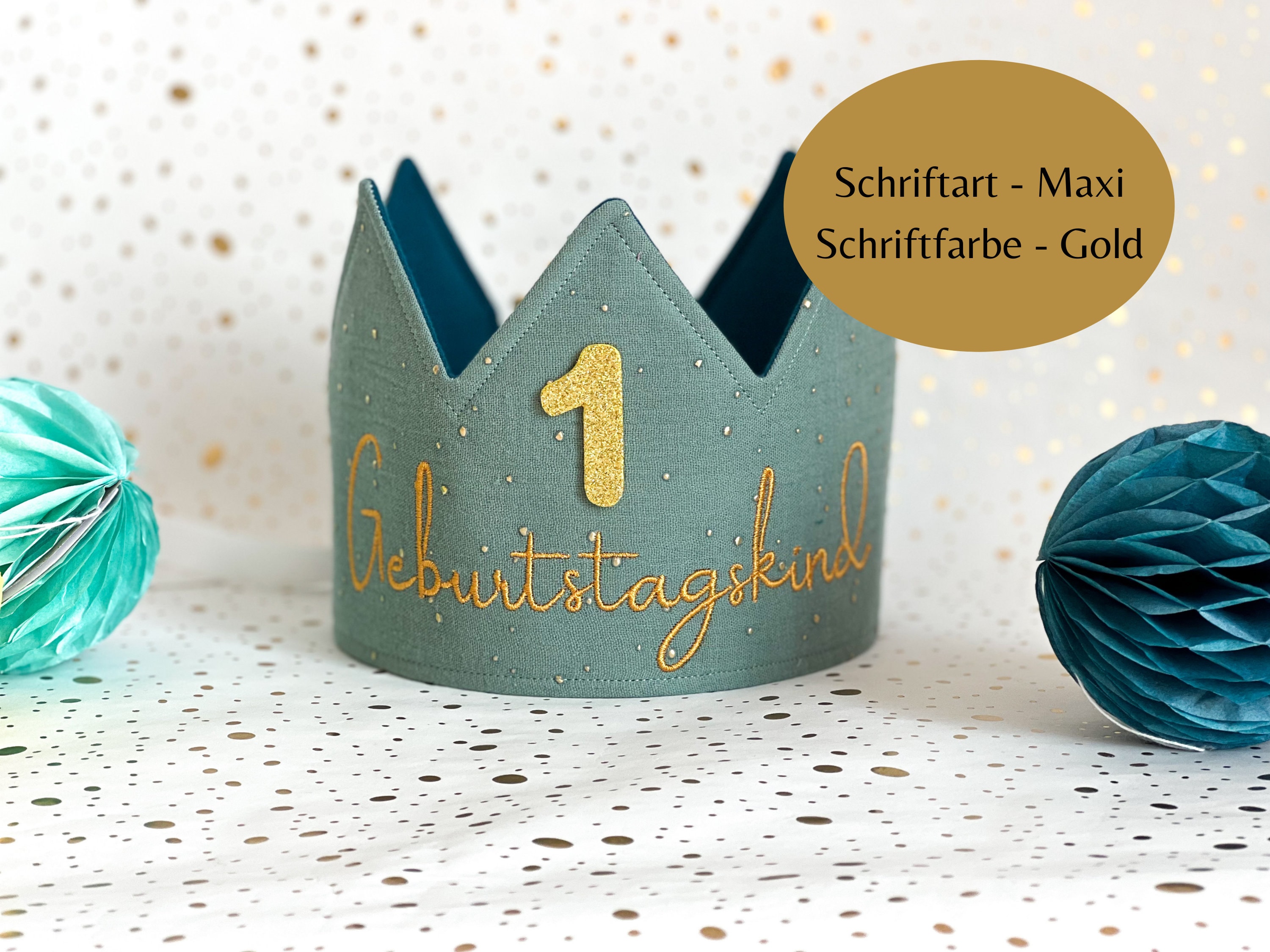musselin-geburtstagskrone-mint-gr-n-und-beere-stoffkrone-aus-etsy-de