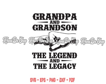 Download Grandpa And Grandson Svg Etsy