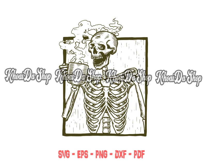 Download Skeleton SVG Skeleton Drink Coffee SVG Skull Drinking ...