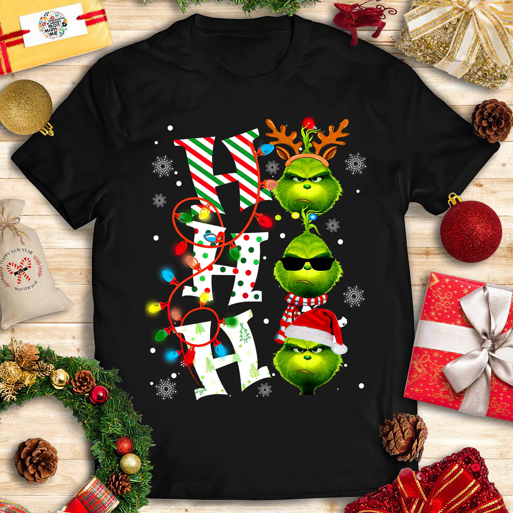 Grinch Ho Ho Ho Cute Shirt Christmas Vacation Shirt Grinch | Etsy