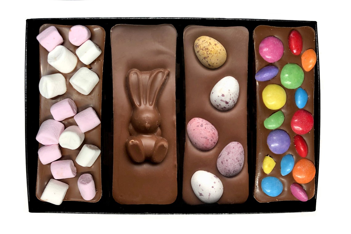 Easter Milk Chocolate Slabs / Mixed Box Artisan Luxury Belgian Etsy