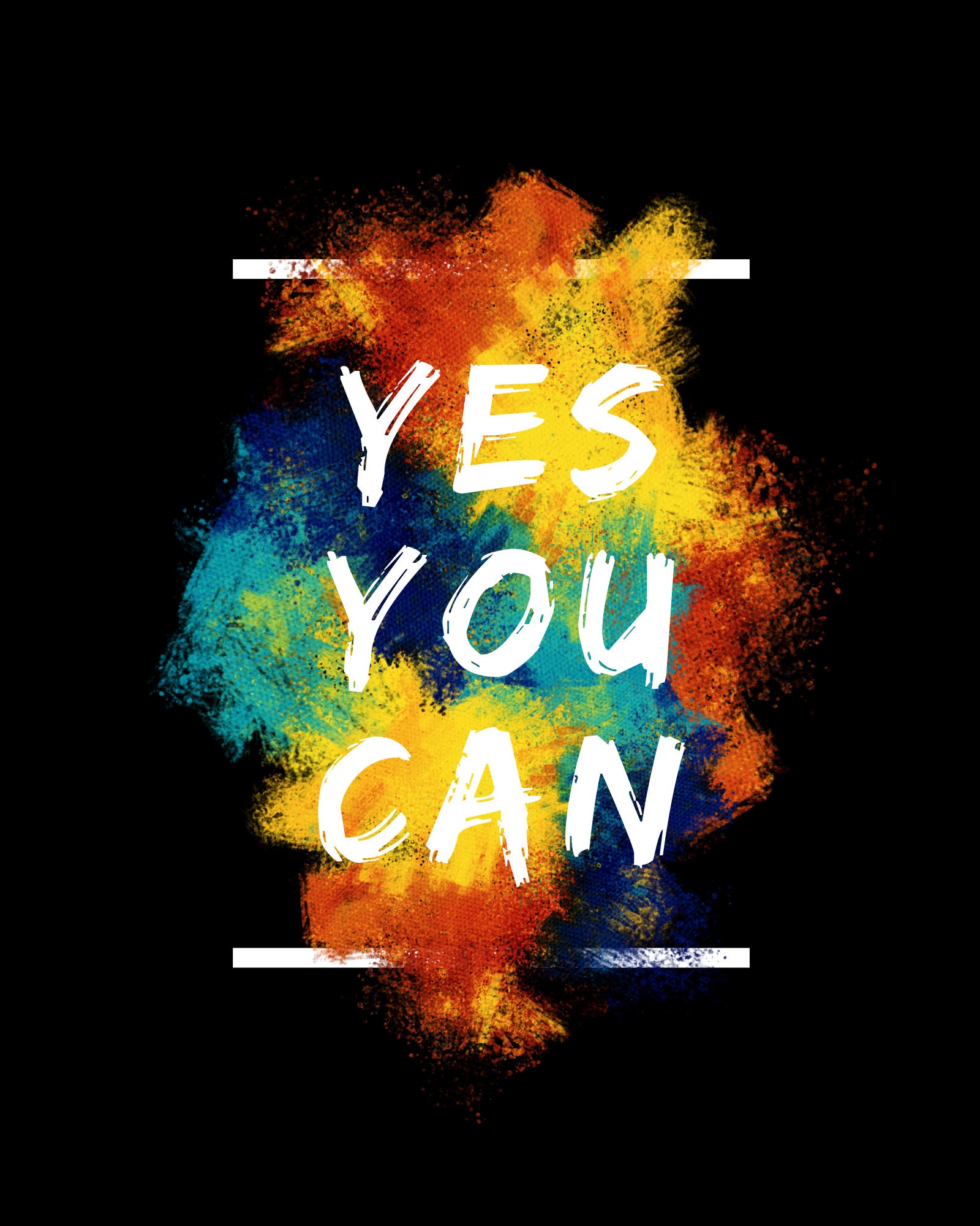 Yes you can printable poster motivation poster high quality Etsy