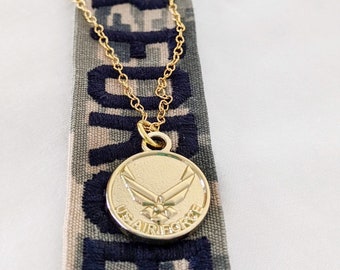 Air Force Logo Pendant Necklace