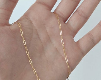 Dainty Paperclip Choker (Gold, Rose Gold or Silver)