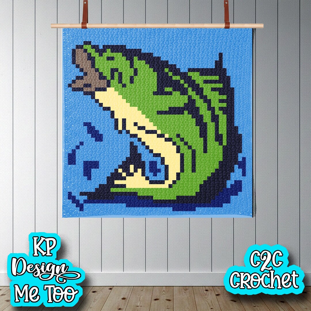 Bass C2C Receiving Blanket Pattern Digital Download Graphgan 40