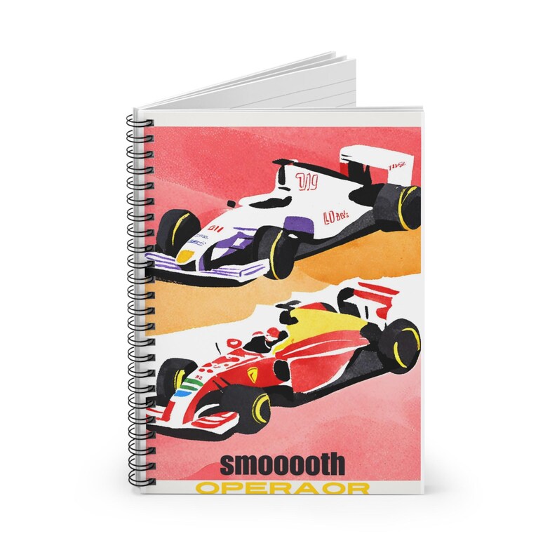F1 Notebook Design Race to Victory: My F1 Journey - Spiral Notebook - Ruled Line - Etsy