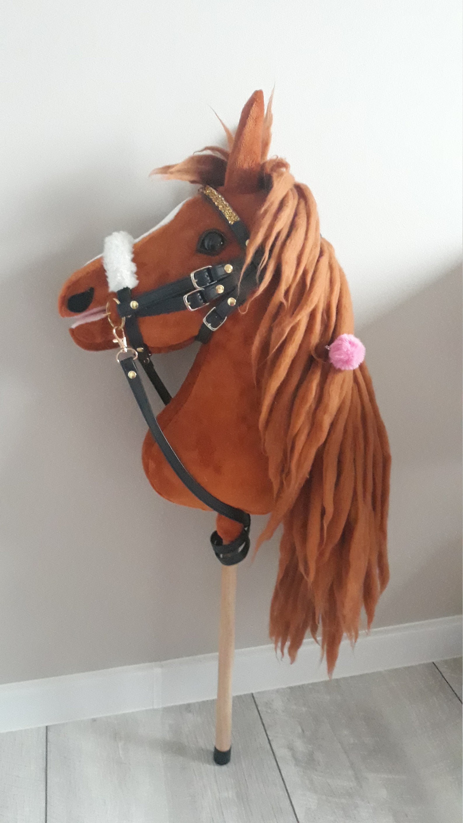 Hobby Horse Crazy Carrot horse on stick with bridle reins and Etsy Hobby Horse Crazy Carrot horse on stick with bridle reins and Etsy