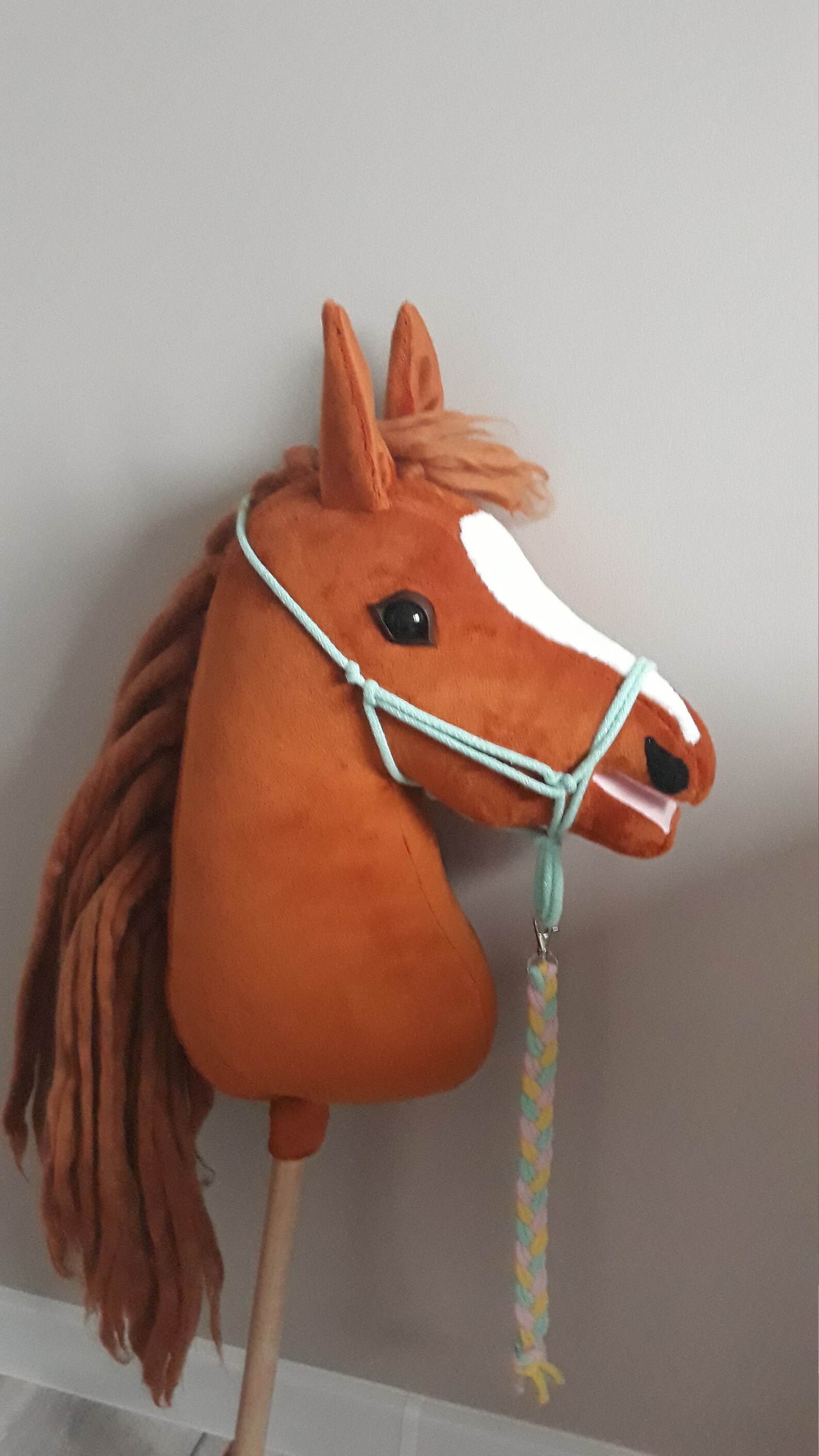 Hobby Horse Crazy Carrot horse on stick with bridle reins and Etsy Hobby Horse Crazy Carrot horse on stick with bridle reins and Etsy
