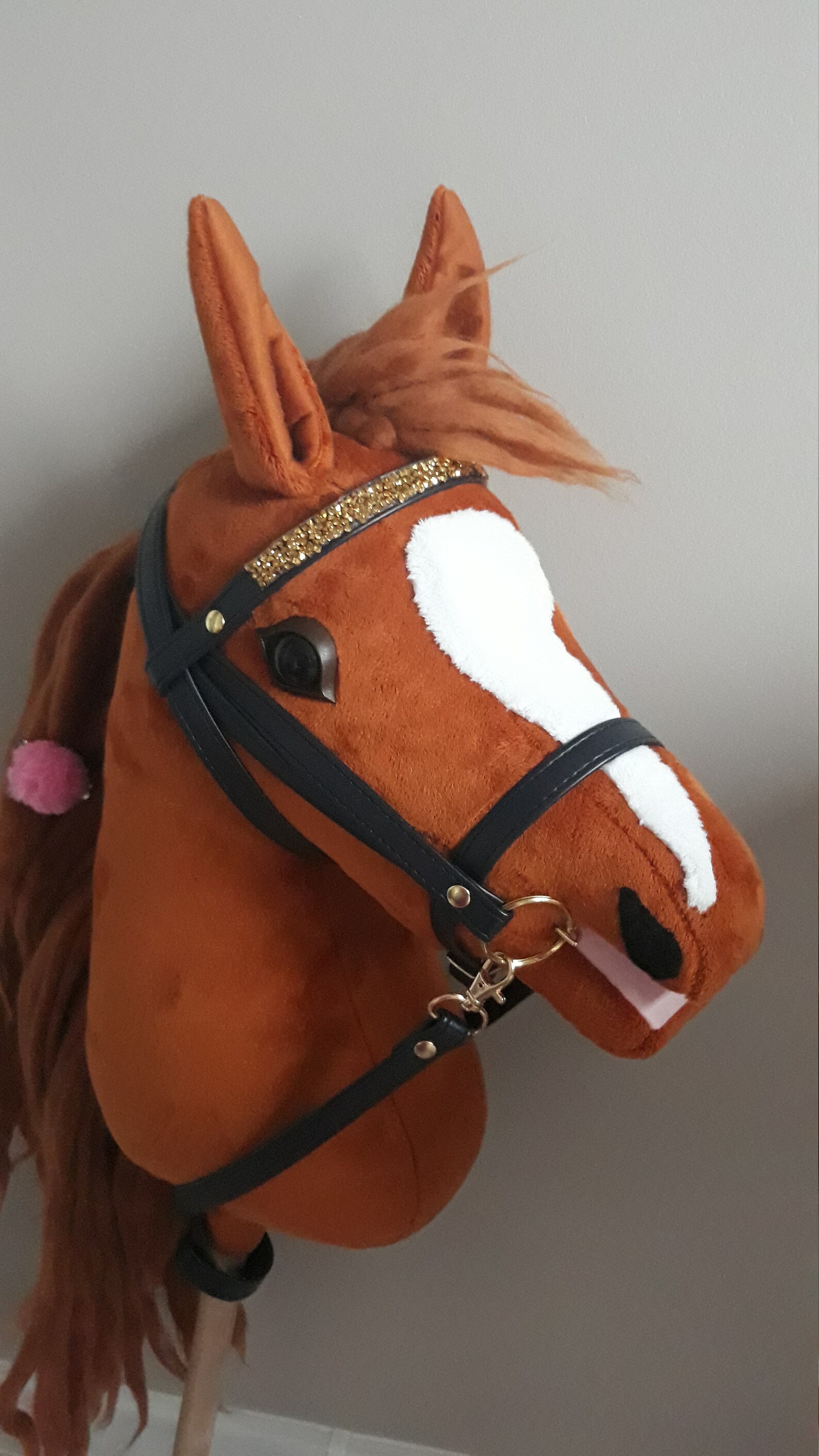 Hobby Horse Crazy Carrot horse on stick with bridle reins and Etsy Hobby Horse Crazy Carrot horse on stick with bridle reins and Etsy