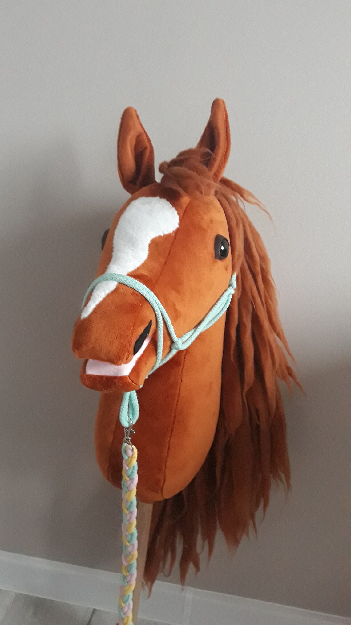 Hobby Horse Crazy Carrot horse on stick with bridle reins and Etsy Hobby Horse Crazy Carrot horse on stick with bridle reins and Etsy