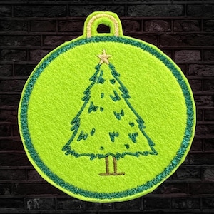 Embroidery file ITH - Christmas ball 3 - Christmas tree