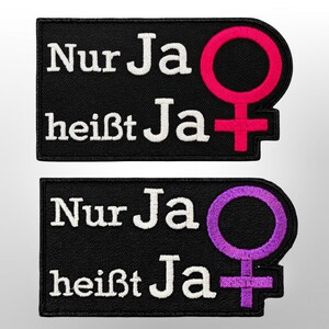 Patch „Nur Ja heißt Ja“ – Statement Patch