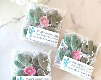Soapy Saguaro Set | Four Vegan Cacti