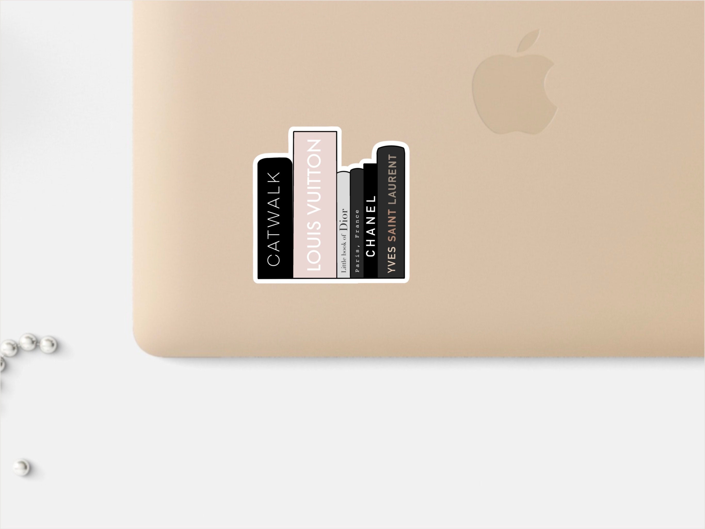 Luxus-Bücher-Stack Matt Aufkleber für Laptop oder Handy | Etsy