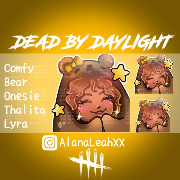 Dead By Daylight Thalita Lyra Cute Bear Onesie Stay Comfy Emote- Twitch / Discord / Youtube