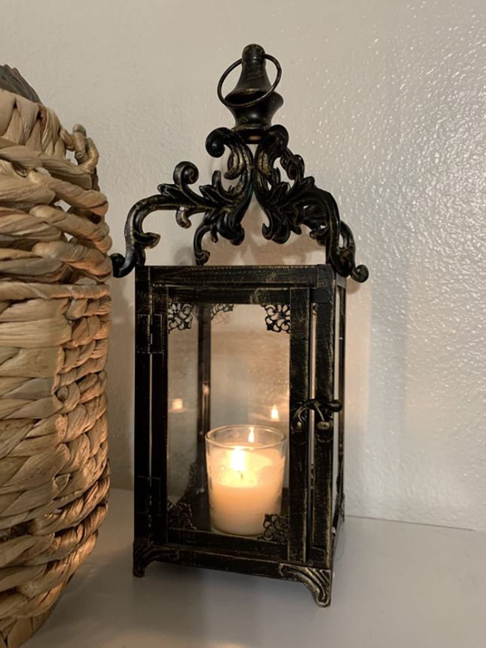 Hanging Candle Lantern Decorative Candle Holders Vintage Etsy