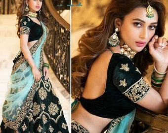 black velvet lehenga online