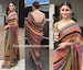 Designer Bollywood Style Alia Multicolor Sanna silk saree Sabyasachi inspired saree saree for women / girls indian sari party wear sari 