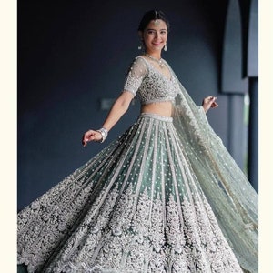 Fine Art Silk Sabyasachi Designer Floral Lehenga Choli Bollywood Lahnga  Marriage Ghaghra Choli Indian Bridal Lahnga Choli Party Wear Lengha 