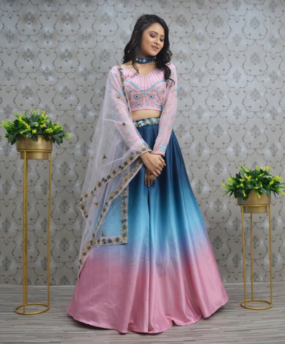 Ropa Ropa para mujer Diseñador Lehenga Choli para ropa de fiesta femenina boda india Usar lehenga cosido personalizado con dupatta Ceremonia del anillo Bollywood Lengha 