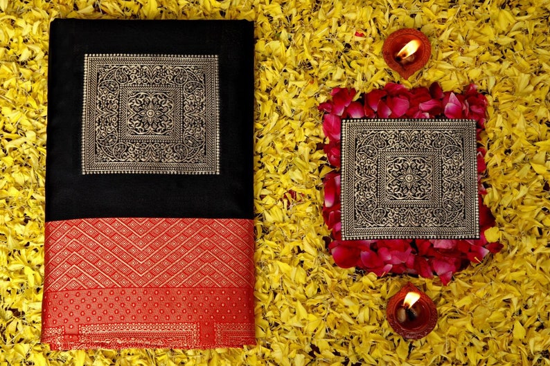 Designer Lichi Silk Bollywood Style Traditional Saree Bold And Beautiful Saree With Weaving Silk Exclusive Indian Wedding Saree south Indian