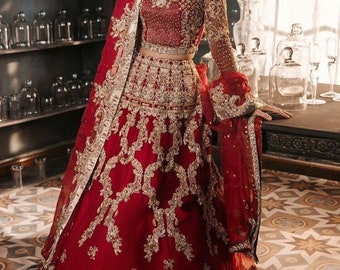 Red Sabyasachi Designer Lehenga Choli with high quality embroidery work Wedding lehenga choli party wear lehenga choli Indian Women,dresses
