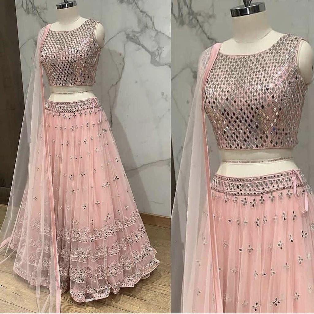 Peach colour lacha sale