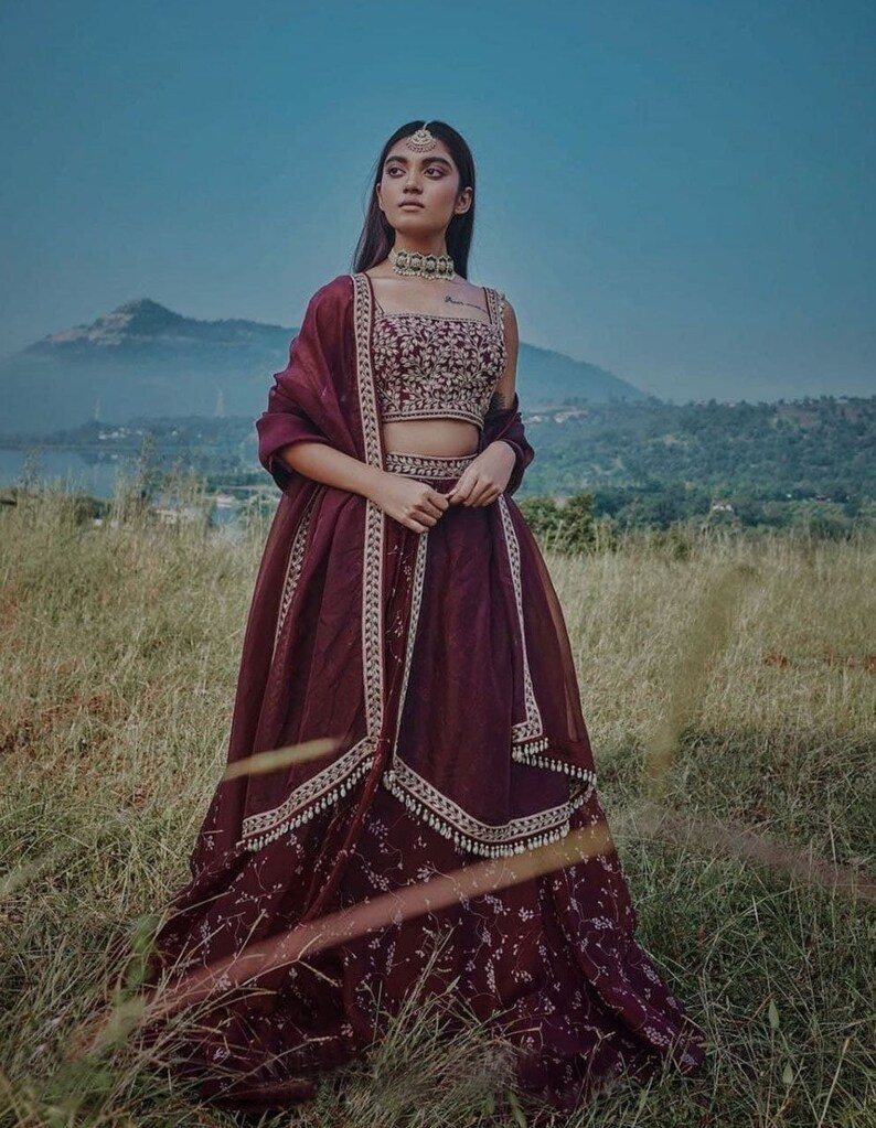 Purple Indian Designer Lehenga Choli with embroidery work Wedding lehenga choli party wear lehenga choli Indian Women,chaniya choli,lengha