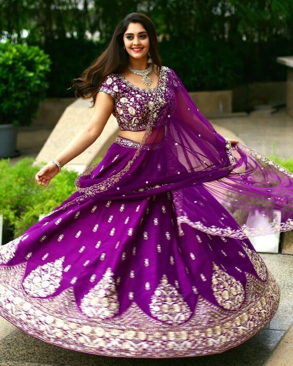 Purple Designer Lehenga for Women Party 