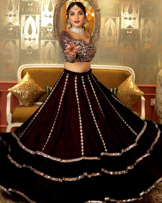 Buy Designer Lehenga Choli for Women Party Wear Bollywood Lengha  Sari,indian Wedding Wear Embroidery Custom Stitched Lehenga With  Dupatta,dress Online in India 