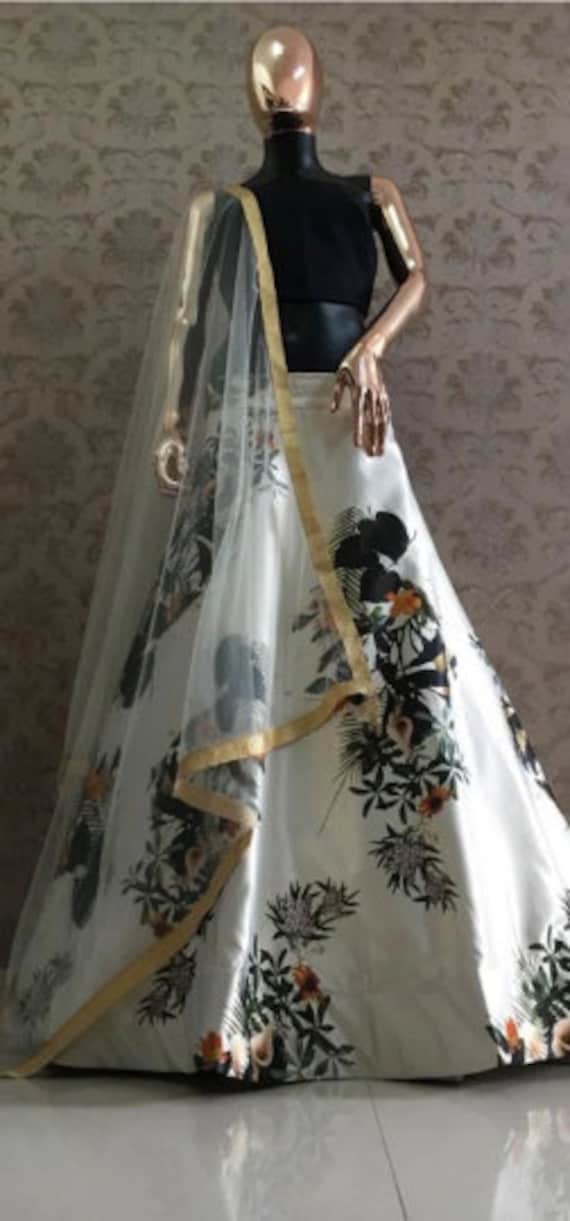 Designer Lehenga Choli for Women Party Wear Bollywood Lengha Sari,indian  Wedding Wear Printed Custom Stitched Lehenga With Dupatta,dresses 