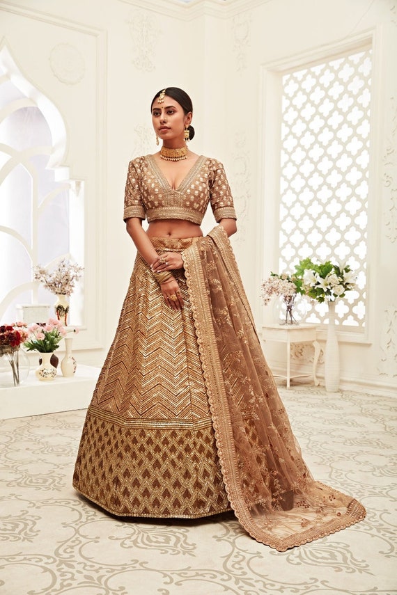 Latest Sabyasachi Collection Black Traditional Lehenga Choli With Fine Art  Silk Fabric