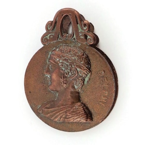 Fermacarte vintage Pinch Delphi Grecia, accessorio calamaio, decorazione da scrivania