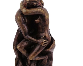 Reproduction de statue en bronze de Rodin le baiser, reproduction du baiser de Rodin, sculpture d'art français Rodin