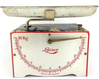 Vintage Swiss Scale, Kitchen Scale, Lyssex Scale, Metric Scale