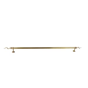 Vintage Brass Curtain Rod Holder, Wall Curtain Rod Holder