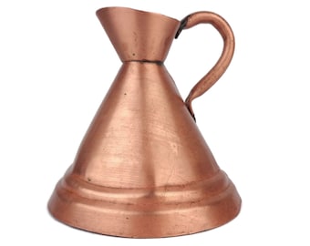 Antique Copper Jug, Handmade Copper Pitcher, Copper Watering Jug