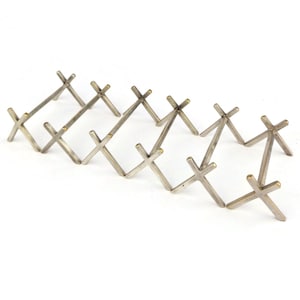 Versilbertes Messerhalter-Set, Tischdekor Frankreich, Vintage versilbertes Messerhalter-Set von 6