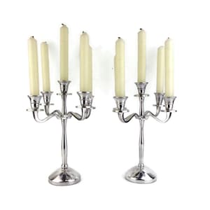 Vintage Candle Holder Set, Pair Candlesticks, Antique Candelabra Set