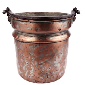 Antique Copper Cauldron, Handmade Copper Cauldron, Solid Copper Cauldron, Hand Hammered Copper Planter