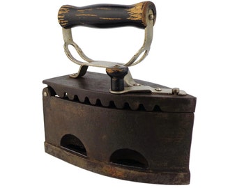 Antique Coal Iron, Large Coal Iron, French Coal Iron