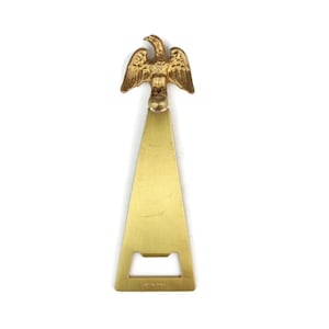 Vintage Brass Bottle Opener With Eagle, Brass Eagle Bottle Opener