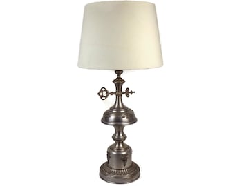 Antique Table Lamp, Vintage Table Lamp, Large Table Lamp