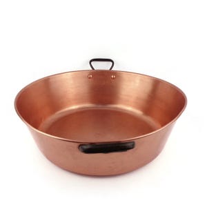 Vintage French Copper Jam Presserve Pot, Large Copper Jam Presserve Pot France, Cooking Jam Pot, Copper Cooking Pan