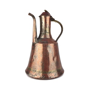 Handmade Copper Pitcher, Antique Copper Pitcher, Copper Watering Pot
