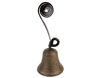 Campana de bronce vintage, campana de bronce clásica, campana de puerta de bronce colgante